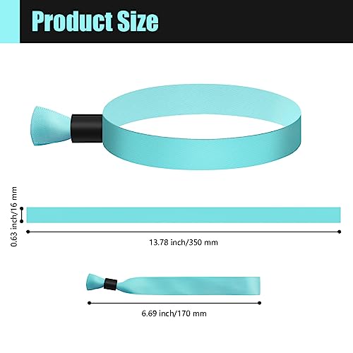 100 Pcs Cloth Wristbands, Disposable Wristbands for Events (Water Green) - color: WATERGREEN