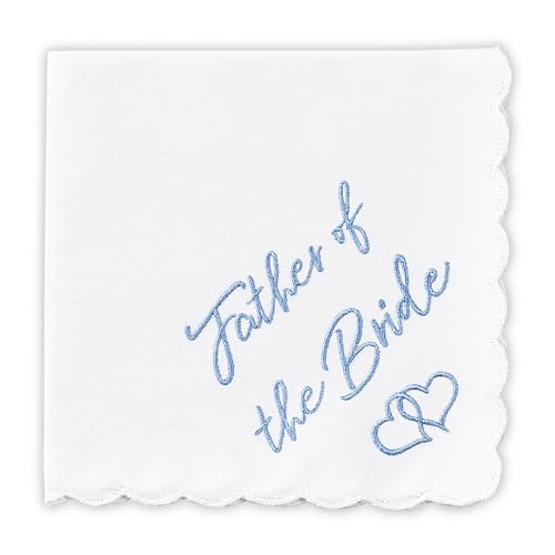 Mother of the Bride Gifts Wedding Handkerchief Keepsake - color: Father of the Bride, style: Brown Envelope