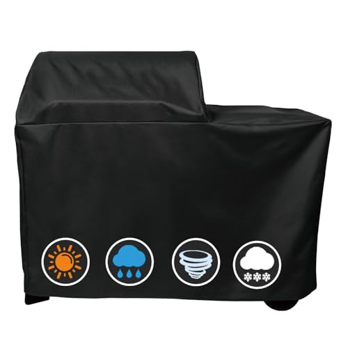 Grill Cover for Traeger Woodridge Grills, Heavy Duty and Waterproof Wood Pellet Smoker Cover for Traeger BAC761 Full-Length Woodridge TFB86MLH Grill Accessories - size: 50" L x 27" W x 46" H