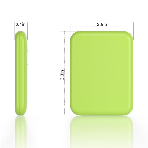Kintion Pocket Mirror, 1X/3X Magnification LED Compact Mirror (Light Green) - color: Light Green