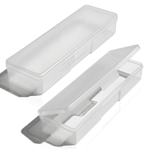 2 Pc Plastic Storage Personal Box,Nail Organizer Empty Manicure Tool