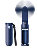 JISULIFE 3 IN 1 Portable Fan with Power Bank & Flashlight Featured - color: Blue