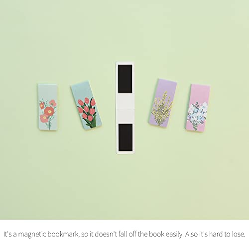 Monolike Magnetic Bookmarks Flower for You ver.1 + ver.2, 10 Pieces - color: Flower for You Ver.1 + Ver.2