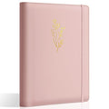 Ovesmusl PU Leather Aesthetic A5 Binder 6 Ring Binder Journal Cover - color: Pink, size: A5