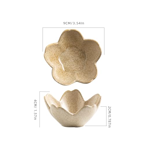 Floral Vanity Tray, Ceramic Jewelry Dish for Rings - color: camel