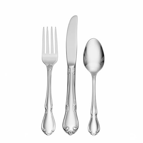 Oneida Chateau 3-Piece Child Flatware Set for 1, Toddler Silverware - style: 3-Piece Child's Flatware Set