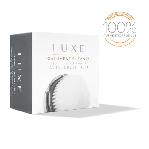 Clarsonic Luxe Cashmere Facial Cleansing Brush Head Replacement | Compatible with Mia 1, Mia 2, Mia Fit, Alpha Fit, Smart Profile Uplift | 1 Pack