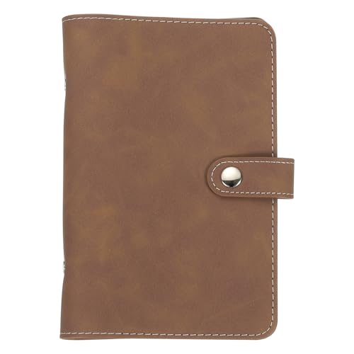 PATIKIL A6 PU Leather Binder Cover 6 Ring Loose Leaf Brown - color: Brown, size: A6