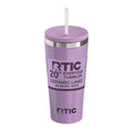 RTIC 20oz Everyday Tumbler, Insulated, Ceramic Lined, Lavender Glitter - color: Lavender Glitter, size: 20 Ounces