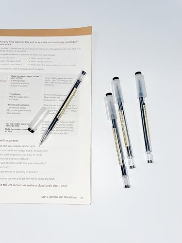 12 Pcs 0.5mm 3Color Gel Ink Pen Japanese Stationery Extra Fine Chinese Ballpoint Pen for Office School Korean Stationery Supply - color: 12Count-3 Color Ink-0.5mm