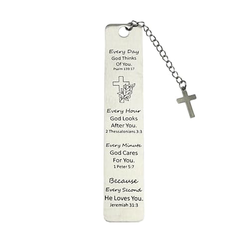 Christian Bookmark Gifts for Women Girls Boys, Inspirational Religious Book Mark Markers Faith (Every Day God Thinks of You) - style: Every day God thinks of you