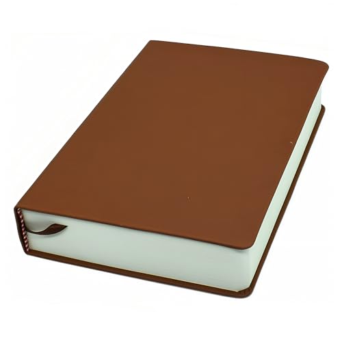 jooact Thick Sketchbook 660 Pages Notebook Soft Faux Leather Cover Journal 80GSM Paper Notepad Drawing Book Memo Writing Sketch Pad Diary Notebook - color: Brown, size: A5