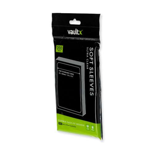 Vault X Soft Penny Sleeves (200 Pack) Clear for Trading Cards TCG - size: 200 Pack