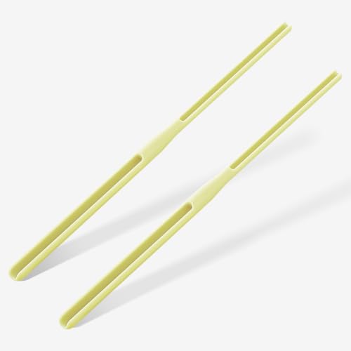 Dunkive 2 Pack Rosary Cord Knotting Tool, Dual Head,Yellow - color: Yellow