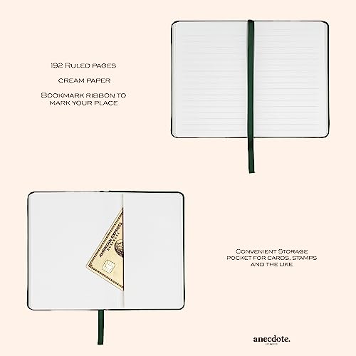 ANECDOTE. Journal, Small Notebook (5.5"x3.5" Pocket Size) 192 Lined Pages - color: Blossom Pink, size: 5.5" x 3.5"