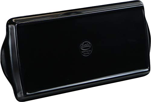 Calypso Basics, Sandwich Melamine Tidbit Tray, Black, (06100) - color: Black, size: 14.7" x 6.5" x 0.8"
