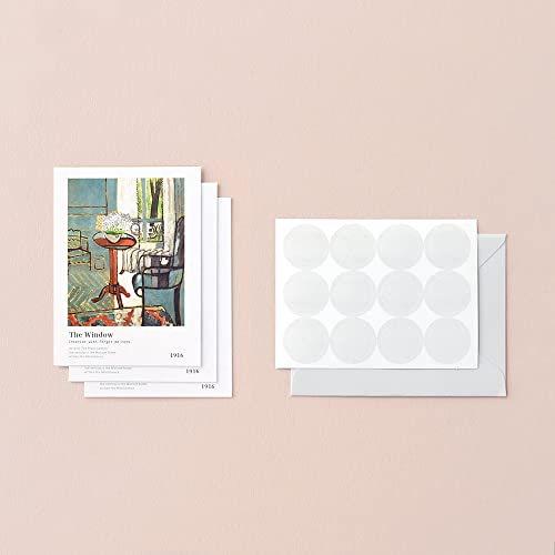 Monolike Day-by-day Card, Henri Matisse Painting ver.2 - Mix 36 Mini Single cards, 36 envelopes, 36 stickers Package - color: Henri Matisse Painting ver.2