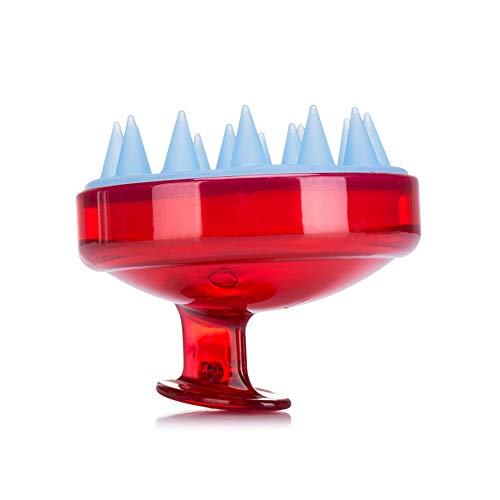INVODA 3PCS Scalp Massager Shampoo Brush Soft Silicone Bristles for Dandruff Removal & Hair Growth, Waterproof Wet/Dry Use, Men, Women & Pets - color: Red+blue+purple 3pcs