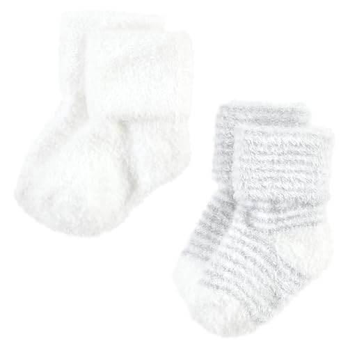 Hudson Baby Baby 8-pack Cotton Rich Newborn and Terry Socks - color: Gray Stripe 8 Pack, size: 6-12 Months