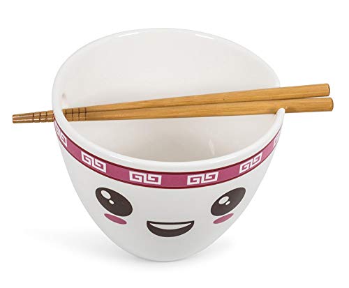 Toynk Miso Hungry Japanese Dinnerware Set | 16-Ounce Ramen Bowl and Chopsticks