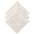 Handkerchiefs for Women Soft Cotton,Dainty Embroidered Womens Handkerchiefs - color: Cream