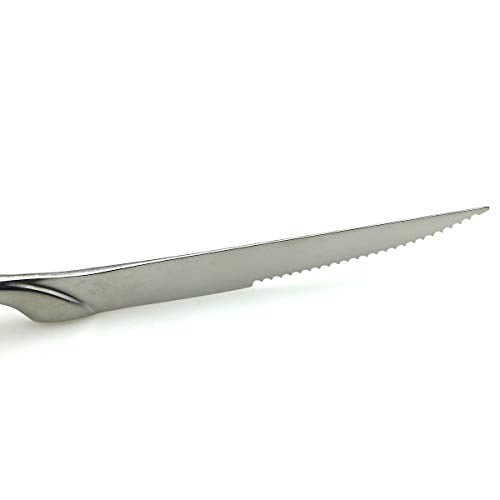 JASHII 18/10 Stainless Steel 8 Piece Mirror Polished Silver Steak Knife Silverware Utensil Set - color: 8PCS-steak knife