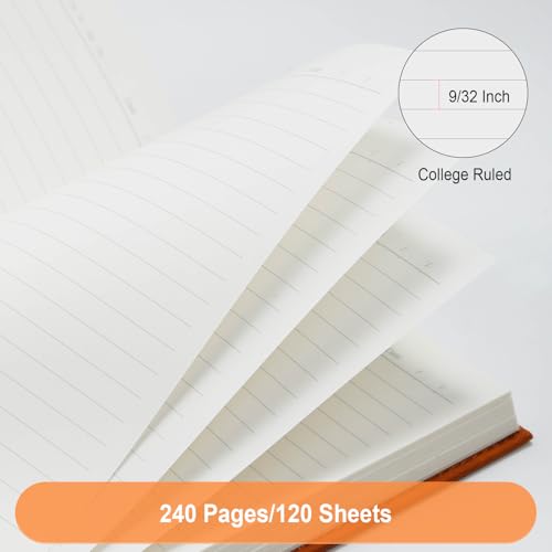 Comix Lined Journal Notebook for Work, 240 Pages, 5.5" x 8.3", Light Brown - color: Light Brown, size: 1 Pack