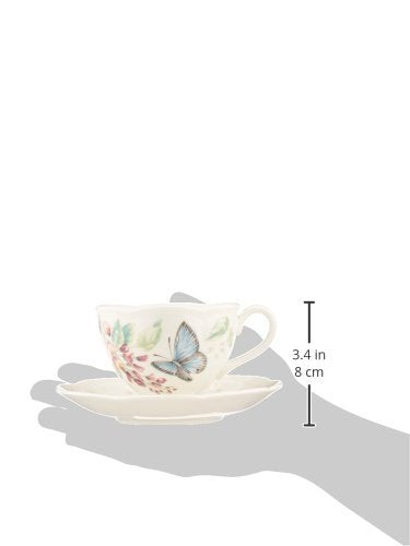 Lenox Butterfly Meadow Blue Porcelain Tea Cup and Saucer Set - style: Cup/Saucer