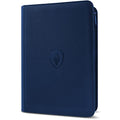 Premium Zip Card Binder, Fabmaker 9 Pocket Trading Card Binder PU Cover - color: Navy Blue, size: 9 Pocket - 13.9" x 10.5"