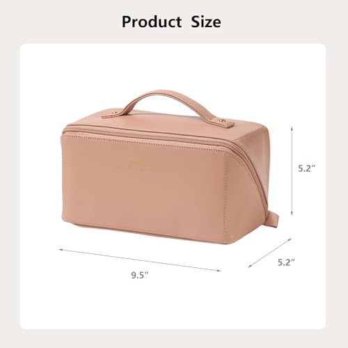 Omeily Travel Makeup & Toiletry Bag for Women Cosmetic Bag Makeup Organizer - color: C-Pink