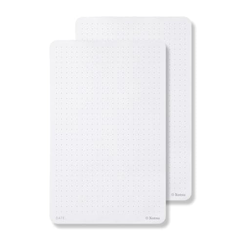 Notsu Dot Grid Small Desk Notepad 2 Pack, 3.9" x 6.3" - size: 3.9" x 6.3", style: Dot Grid