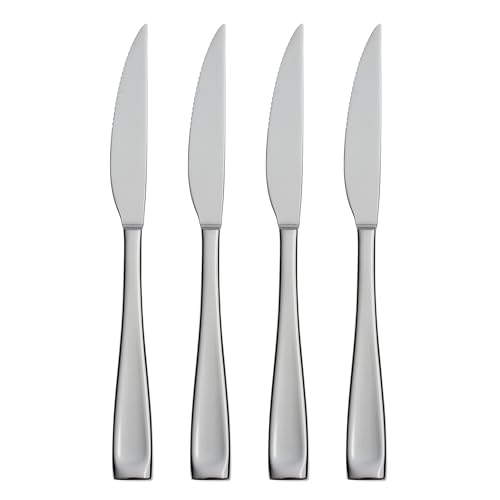 Oneida Moda Steak Knives Silverware Set for 4, Flatware - style: Steak Knives, 4-Piece Set