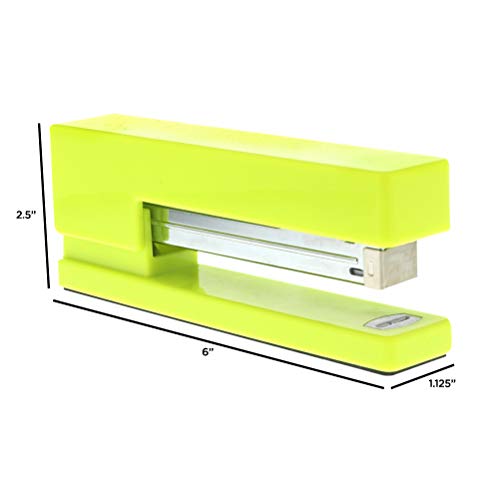 JAM PAPER Modern Desk Stapler - Lime Green - Sold Individually - color: Lime Green, size: Pack of 1