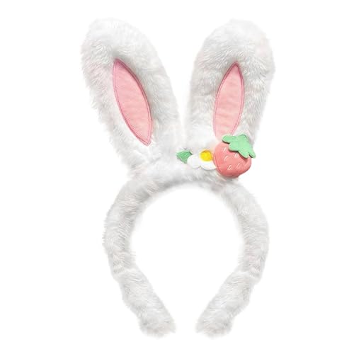 Bear Ears Cute Headband Fluffy Grizzly Hairband, Animal Ear Head Wear for Valentines Halloween Christmas Party - style: Bunny Ears