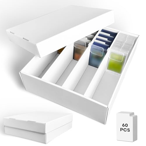 2-Pack Trading Card Storage Box, Cardboard Card Box for MTG TCG Sports Card - color: 4 Row-2 Boxes