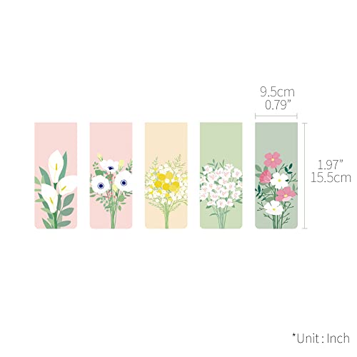 Monolike Magnetic Bookmarks Flower for You Ver.1, Set of 5 - color: Flower for You Ver.1