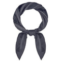 Pistha Satin Scarf Neck Scarf Square Bandanas Hair Handkerchief 27.5 inch - color: Gray