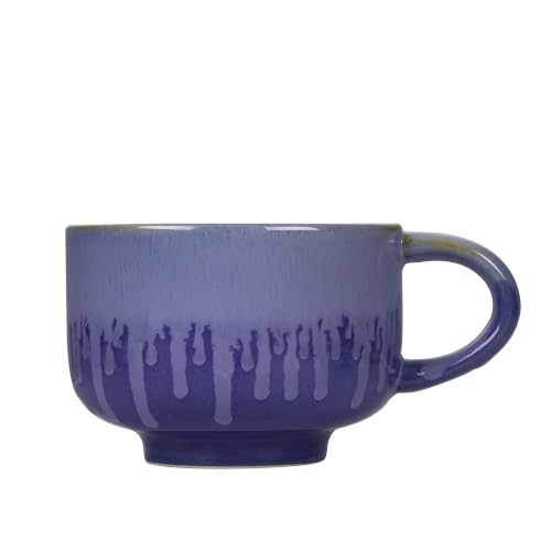 NOVA CERAMICS Blue Coffee Mug - 16 oz Ceramic Mug with Handle - Neptune - color: Neptune