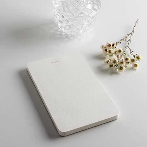 Small Dotted Notepads for Work, Gold Foil, 6.3 x 3.9 in, 5 Pack, 375 Sheets