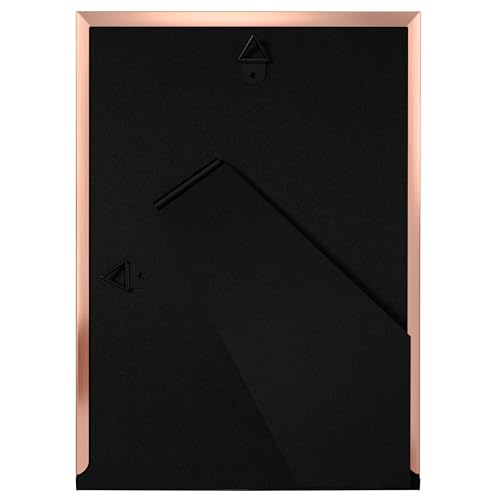 eletecpro 4x6 Enamel Picture Frame with Real Glass Cover, White, 2-Pack - color: White & Rose Gold, size: 4x6