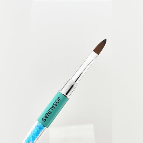Nail Brushes Art Pen 2PCS, Gel Polish Painting Tools with Nail Extension Gel Builder, Salon at Home DIY Manicure (Green-Hair#12) - color: Green