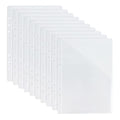 Koqye A5 6‑Hole Binder Pockets, Clear Plastic Loose‑Leaf Binder Folders