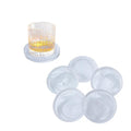 Crystal Glass Coaster 6 Pack Round Cup Drinks Coasters,Clear - color: Clear