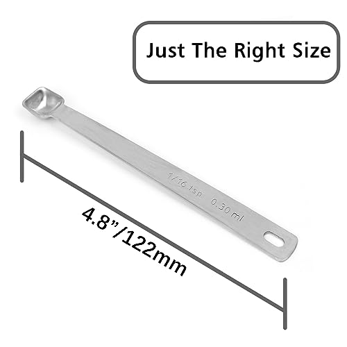 2PCS 1/16tsp(0.3ml) Tiny Measuring Spoon, Small Teaspoon for Tiny Amounts - size: 1/16tsp|0.3ml