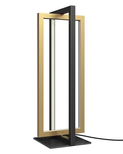 EDISHINE LED Table Lamp, Modern Bedside Lamps for Living Room, Gold - color: Gold