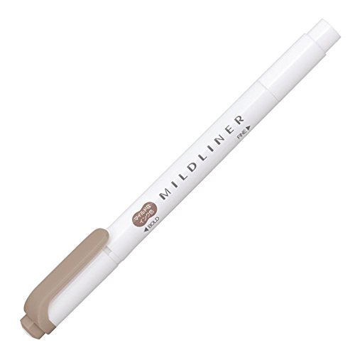 Zebra Highlighter, Mildliner, Brown, 10 Count B-WKT7-ME - color: brown (french toast 19-1012tcx), size: 1 Count (Pack of 10)