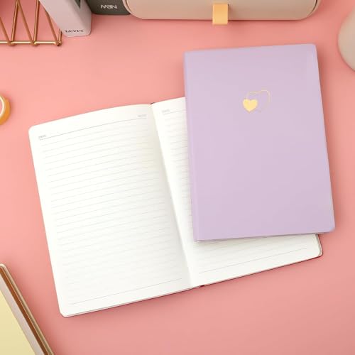 CAGIE Lined Journal Notebook for Women and Girls A5 256 Pages - color: Purple2