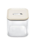 Caraway 2.5 qt Glass Airtight Food Storage Container with Lid - color: Cream, size: 2.5qt Container