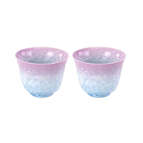 KAMMAK Japanese Tea Cups, 3.4 Oz Small Handmade Ceramic Teacups, Set of 2 - style: GN03