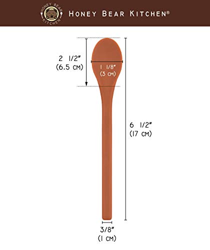 Honey Bear Kitchen Silicone Stirring Spoon (Set of 2, Grey Polar Bear) for Coffee & Tea - color: Grey Polar Bear